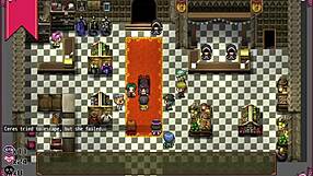 Massage chair makes the witch cry in this hentai game part 4