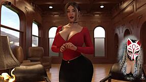 The office 1 - sexy secretary with huge boobs playful fox huge milf brunette skirt babe at work upskirt sexy anime hentai