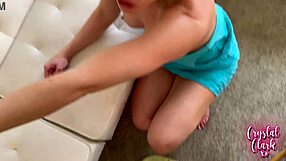 helping my friend's mom recover with steamy blonde action