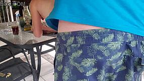 Fucking My Neighbors Wife Outdoor On The Patio!