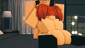 Nerdy Ginger Slut Fucked In Bedroom