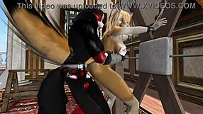 What?! Unusual Furry Yiff with Monster Cock Action