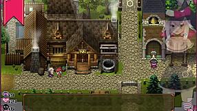 Krzesło do masażu sprawia, że wiedźma wyje w hentai grze cz. 4