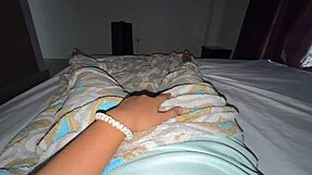 Loves Fingering Tight Pussy Before University Morning