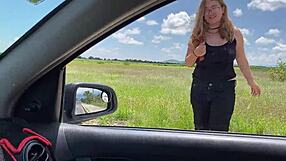 I'm a curvy skinny teen with glasses lost on the road asking for a car ride