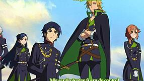 Japanese anime hentai scene in Owari no Seraph