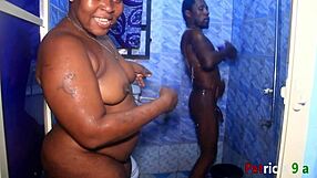 bbw patricia enjoys shower sex