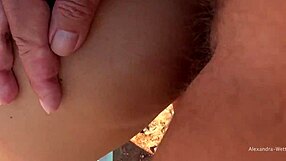 omg, her public asshole gets filled with cum, body drenched in it