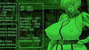 Horny heroine Ingrid in episode 4 gets milked and gangbanged in anime hentai game