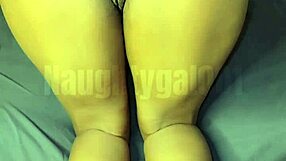 Big clit solo play with dildo and squirt