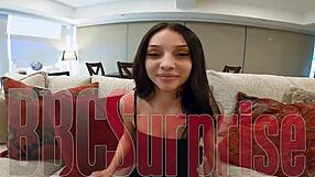 Bbc surprise - petite 18+ latina with big natural tits gets her pussy stuffed with big black cock