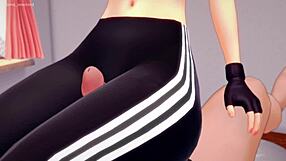 Gwen Satacy Gets Wet After Workout and Wants to Fuck Adult Hentai Version