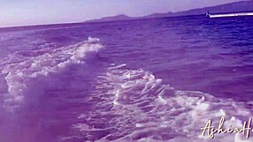 Escaped city by jet ski for filling pussy by cum