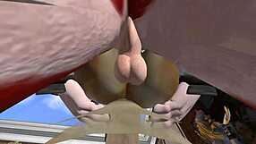 What?! Unusual Furry Yiff with Monster Cock Action