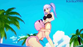 Yagy And Hibari's Intense Lesbian Futanari Sex