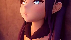 嘿，你见过Mona和Slime在这个动漫场景吗？这是个疯狂的卡通冒险，带有Hentai氛围！