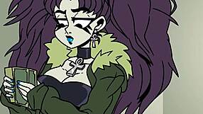 Emo cartoon anime animation about being penniless