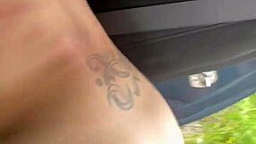 Busty Hooker Rides Cock in Car