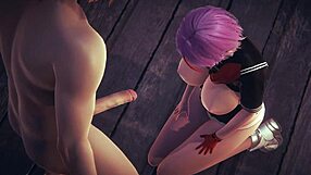 hentai tanami blowjob and fucked in tavern