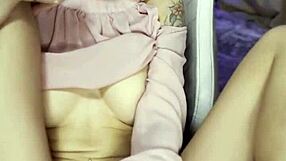 Girl Next Door Tries Santa's Gift For Pussy Orgasm