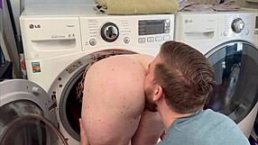 Steve Rickz Fucks Big Booty Milf Stepmom Stuck in Washer