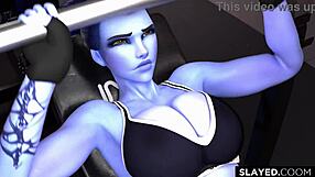 Black Guy Destroys Widowmaker's Pussy Mercilessly