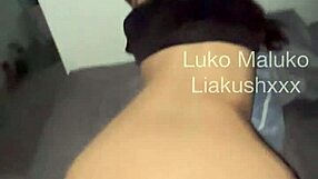 petite girl rides big black cock for anal creampie