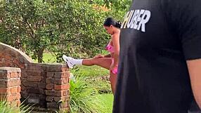 I offer money to mariana martix in public park