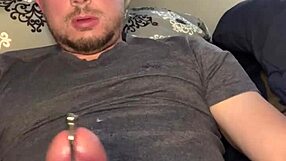 flexible guy comes through plug in hardcore masturbation with big cock toys