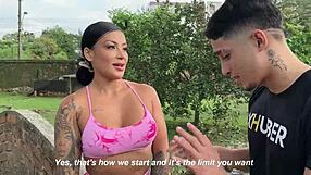 I offer money to mariana martix in public park