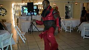 Jamaican Stripper Rips Clothes to Reveal Big Black Cock for Milfs