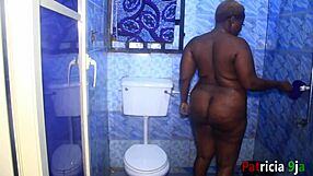 bbw patricia enjoys shower sex