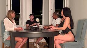 board game with friends turns into crazy orgy sex 😈