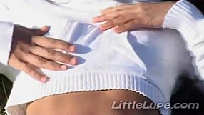 columbian teen lupe cutie fingers her pussy teasingly