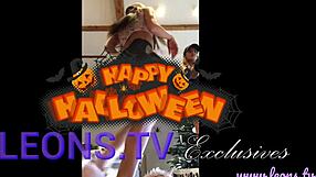 Hot Girls Flash Boobs and Naked Ass in Thongs at Halloween!