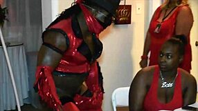 Jamaican Stripper Rips Clothes to Reveal Big Black Cock for Milfs