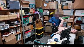 Little devil Catarina Petrov caught, now officer strips her for a search