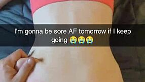 cheating amateur yoga milf fucks fitness instructor on snapchat - cucked and creampied