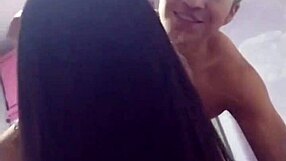 latina brunette young tits panties thong without removing skirt