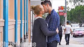Passionate Kissing With Girlfriend In Public