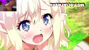 First-time sex in the woods for elf teen in hentai