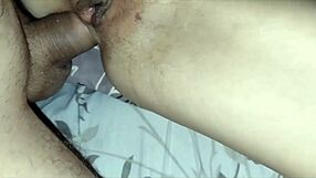 he stretched his wife's ass with fingers and entered with a big dick