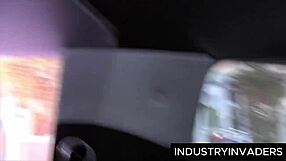 Roxy Love Sucks Monster Cock Bent Over In Limo