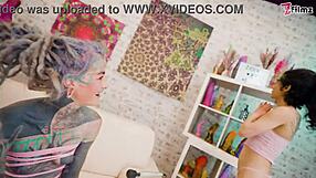 Extreme Anal Play with Dildos and Fisting for Gaping Tattooed Slut!