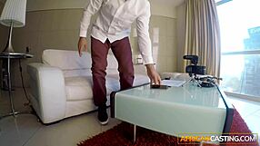 Thick Nubian Girl Blows Casting Agent with Big Fat Ass, Wow!