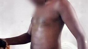 Mature black male gives massage to step sister after rubbing her back