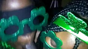 Sloppy blowjob on St. Patrick's