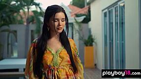 naked all natural ukrainian beauty malena fend builds a little 18+ mystery