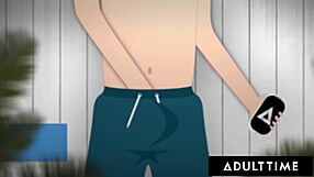 Natural tits bouncing while tribbing and muff diving