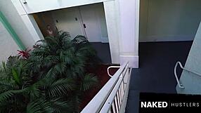 european fashion model lands in america for wet cock sucking and work